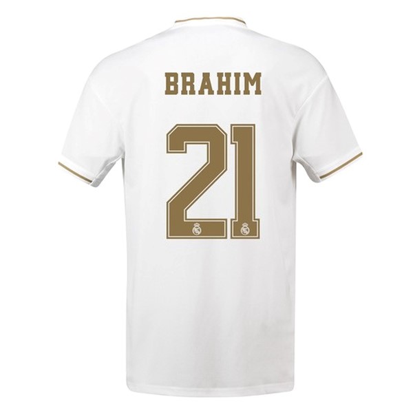 Camiseta Real Madrid NO.21 Brahim 1ª Kit 2019 2020 Blanco